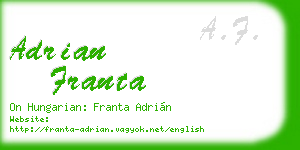 adrian franta business card